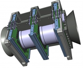 Drawing of the Mini.PAN instrument being developed by the PAN collaboration