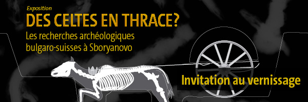 Invitationau vernissage de l'exposition Des Celtes en Thrace