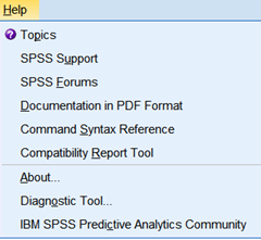 Getting Help In Spss