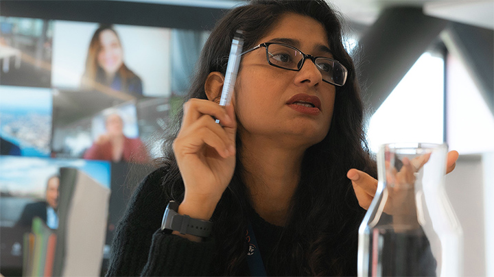 Woman in a meeting